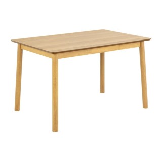 Table de salle à manger en bois naturel 4 places L120 IZIA - HELLIN