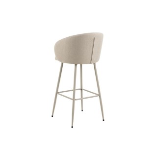 Tabourets de bar avec accoudoirs en tissu beige (lot de 2) BLAIR - HELLIN