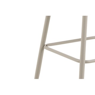 Tabourets de bar avec accoudoirs en tissu beige (lot de 2) BLAIR - HELLIN