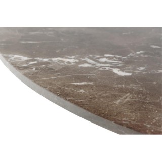 Table à manger ronde en marbre marron L120 6 personnes NEIVA - HELLIN