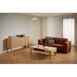 Table basse rectangulaire 3 niches de rangement L130 GAYNEL - HELLIN