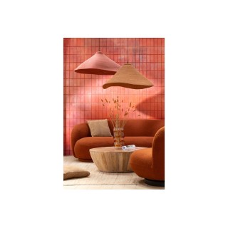 Table basse ronde en manguier naturel CAMILA - HELLIN