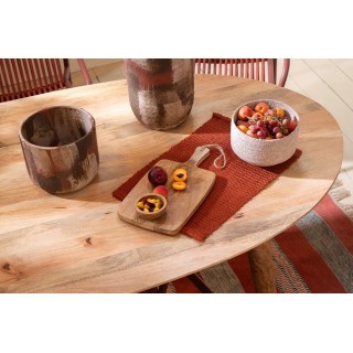 Table à manger ovale en manguier naturel 10 places L200 CAMILA - HELLIN