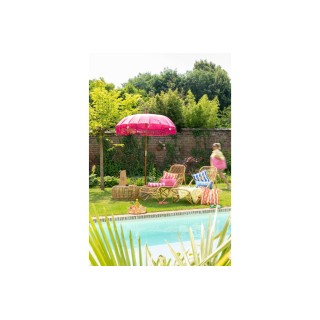 Chaise longue en rotin naturel WIDY - HELLIN