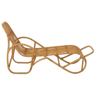 Chaise longue en rotin naturel WIDY - HELLIN