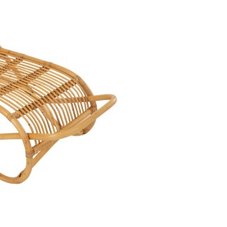 Chaise longue en rotin naturel WIDY - HELLIN