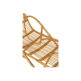 Chaise longue en rotin naturel WIDY - HELLIN