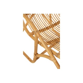 Chaise longue en rotin naturel WIDY - HELLIN