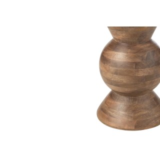 Table basse ronde en manguier brun SUGAR - HELLIN