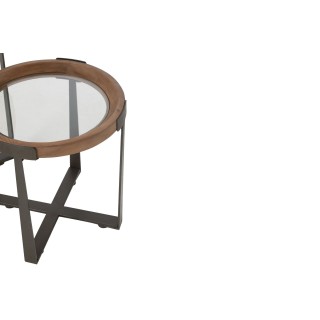 Tables basses gigognes de style industriel D60  (set de 2) IOWA - HELLIN