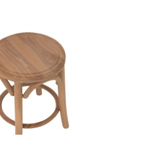 Tabourets rétro en teck naturel (lot de 2) FRASI - HELLIN