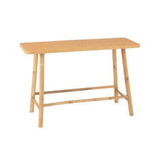 Console rectangulaire en pin et rotin naturel LAOS - HELLIN
