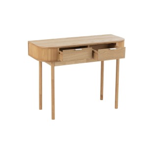 Console en bois naturel 2 tiroirs ORIGAMI - HELLIN