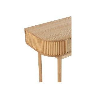 Console en bois naturel 2 tiroirs ORIGAMI - HELLIN
