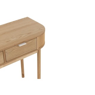 Console en bois naturel 2 tiroirs ORIGAMI - HELLIN