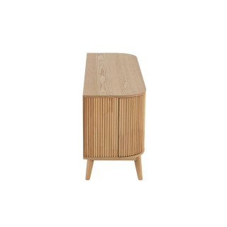 Meuble TV en bois naturel 2 portes 1 tiroir 1 niche ORIGAMI - HELLIN