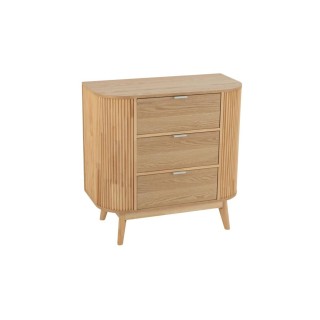 Commode en bois naturel 3 tiroirs ORIGAMI - HELLIN