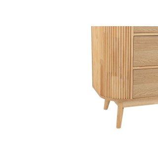 Commode en bois naturel 3 tiroirs ORIGAMI - HELLIN