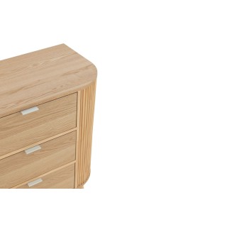 Commode en bois naturel 3 tiroirs ORIGAMI - HELLIN