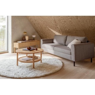 Meuble TV en chêne avec portes coulissantes L140 GAYNEL - HELLIN