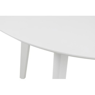 OCCASION Table ronde en bois : coloris blanc / 4 convives | Hellin