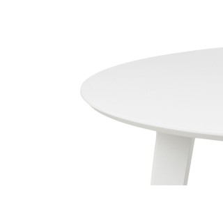 OCCASION Table ronde en bois : coloris blanc / 4 convives | Hellin