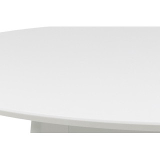 OCCASION Table ronde en bois : coloris blanc / 4 convives | Hellin