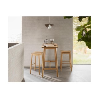 Tabourets de bar en bois naturel (lot de 2) IZIA - HELLIN