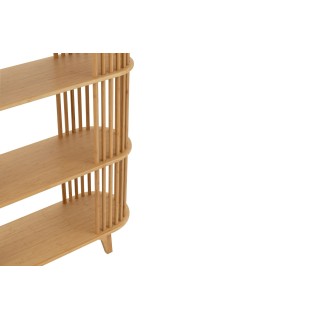 Bibliothèque en bambou naturel 4 étagères IPANEMA - HELLIN