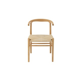 Chaises de salle à manger en corde et bois de hêtre AYA - HELLIN