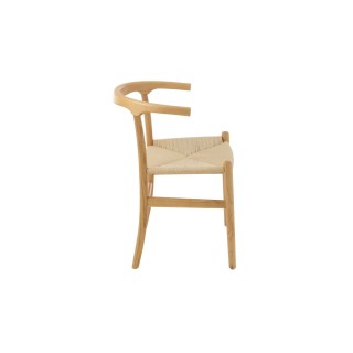 Chaises de salle à manger en corde et bois de hêtre AYA - HELLIN