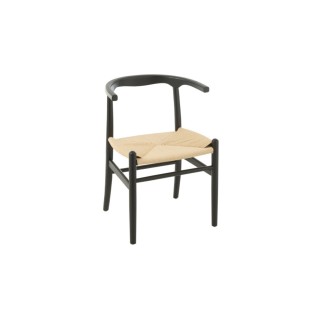 Chaises de salle à manger en corde et bois de hêtre AYA - HELLIN