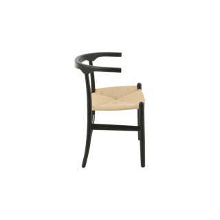 Chaises de salle à manger en corde et bois de hêtre AYA - HELLIN