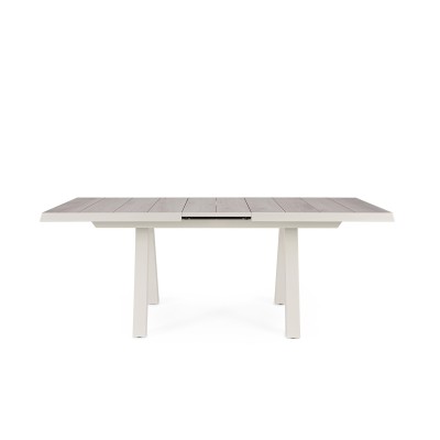 Table de jardin extensible en céramique gris cendré L163/203 6 à 8 personnes CENITZ - HELLIN