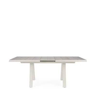 Table de jardin extensible en céramique gris cendré L163/203 6 à 8 personnes CENITZ - HELLIN