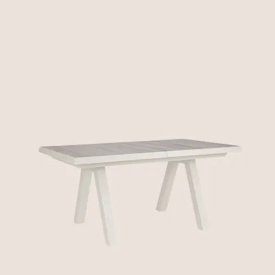 Table de jardin extensible en céramique gris cendré L163/203 6 à 8 personnes CENITZ - HELLIN