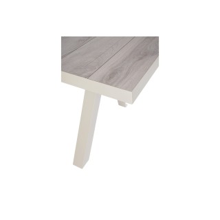 Table de jardin extensible en céramique gris cendré L163/203 6 à 8 personnes CENITZ - HELLIN