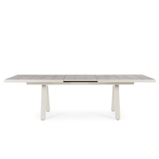 Table de jardin extensible en céramique gris cendré L205/265 8 à 10 personnes CENITZ - HELLIN