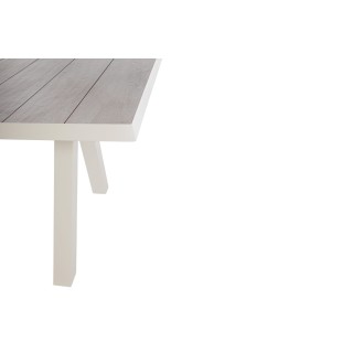 Table de jardin extensible en céramique gris cendré L205/265 8 à 10 personnes CENITZ - HELLIN