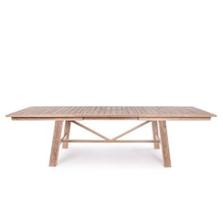 Table de jardin extensible en teck L220/300 12 places BOLONIA - HELLIN