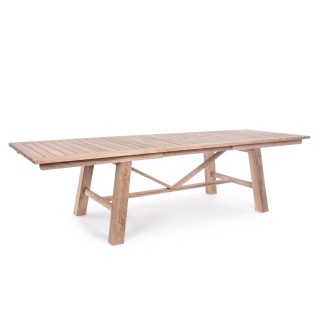 Table de jardin extensible en teck L220/300 12 places BOLONIA - HELLIN