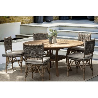 Table de jardin en teck D155 8 personnes BOLONIA - HELLIN