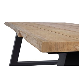 Table de jardin en teck et métal anthracite L240 10 places MATALA - HELLIN