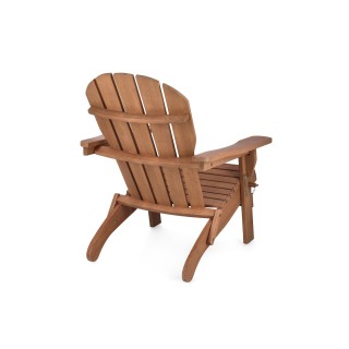 Fauteuil relax pliant à accoudoirs en bois d'acacia LOUISIANE - HELLIN