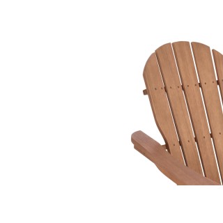 Fauteuil relax pliant à accoudoirs en bois d'acacia LOUISIANE - HELLIN