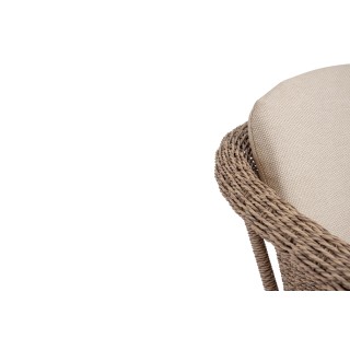 Fauteuils de jardin tressés et hydrofuges beiges (lot de 2) AVEA - HELLIN