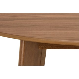Table à manger ronde en bois D105 noyer 4 places LETA - HELLIN