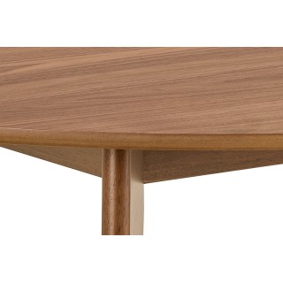 Table à manger ronde en bois D105 noyer 4 places LETA - HELLIN