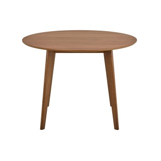 Table à manger ronde en bois D105 noyer 4 places LETA - HELLIN