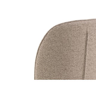 Chaises scandinaves en tissu bouclette (lot de 2) ALIX - HELLIN